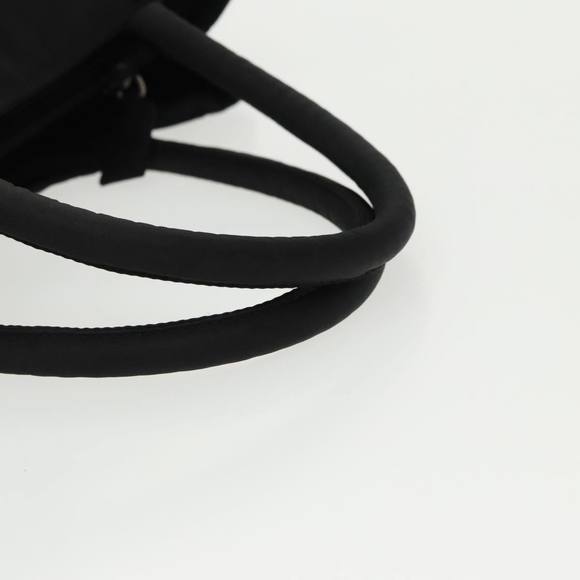 PRADA Hand Bag Nylon Black Silver Auth 97691 - Picture 7 of 16